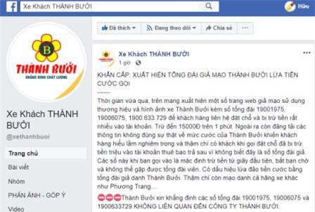 Giáp tết, "xuất chiêu" giả mạo tổng đài xe khách để trục lợi