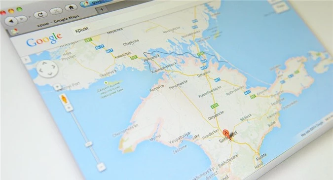 Crimea trên Google Maps. 