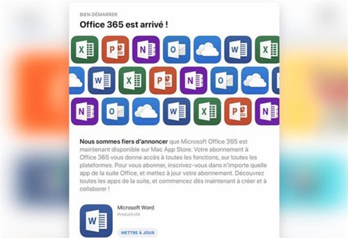 Microsoft Office có mặt trên Mac App Store
