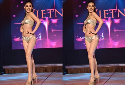 CLIP: Ngắm thân hình ‘bốc lửa’ của Lê Âu Ngân Anh tại phần thi bikini