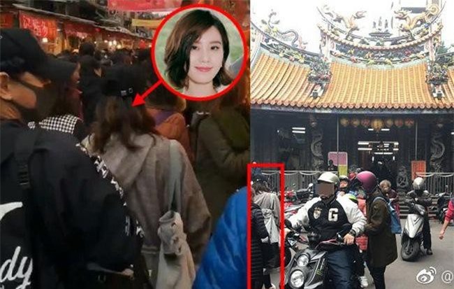 Ngô Kỳ Long hộ tống bà xã Lưu Thi Thi bụng bầu 6 tháng đi chùa cầu bình an, gây chú ý vì điều này