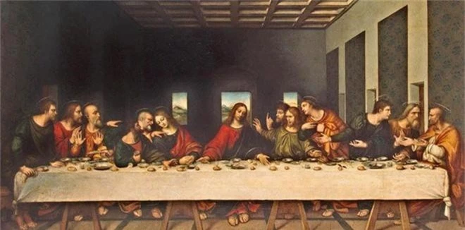 Phát hiện mật mã đáng sợ trong bức họa Bữa ăn tối cuối cùng của Da Vinci - Ảnh 1.