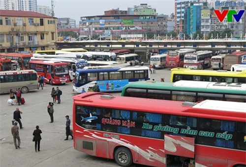 Các bến xe bắt đầu bước vào dịp cao điểm Tết Nguyên đán