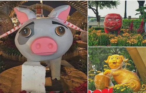 Dàn linh vật heo mừng Tết Kỷ Hợi từ khắp mọi nơi rủ nhau đọ độ "cute" trên MXH
