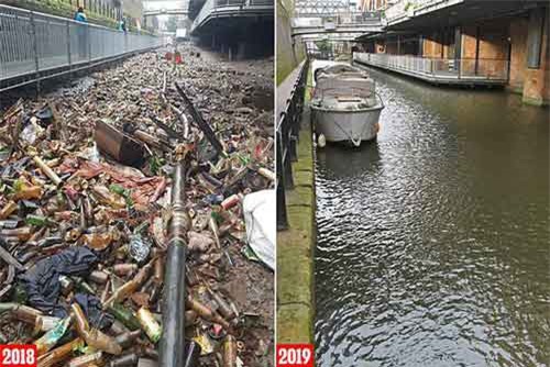 Anh: Dòng sông rác được “lột xác”, trở về vẻ đẹp ban đầu sau 3 ngày
