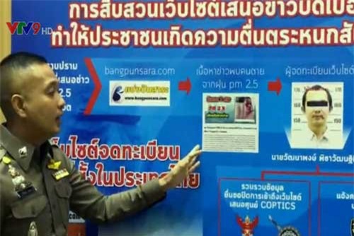 Thái Lan bắt người tung tin giả về ô nhiễm không khí