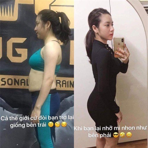 Nỗ lực giảm gần 20 kg sau sinh, mẹ hai con 'trông mòn con mắt'