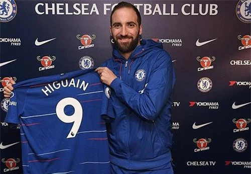 Chelsea mượn Higuain từ Juventus trong thời gian 6 tháng với mức phí 8 triệu bảng