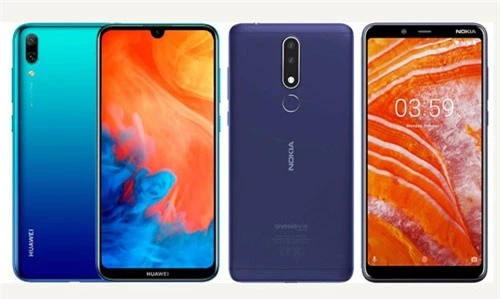 Huawei Y7 Pro 2019 và Nokia 3.1 Plus (phải). Huawei Y7 Pro 2019 và Nokia 3.1 Plus (phải).
