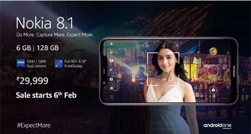 Nokia 8.1 phiên bản RAM 6 GB chính thức ra mắt