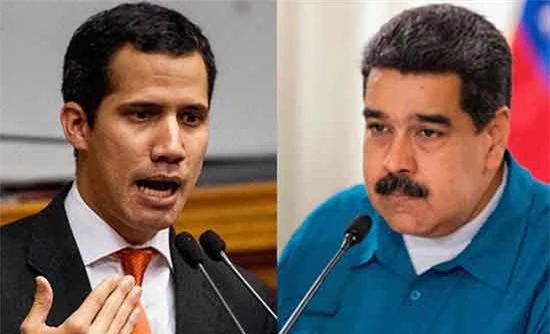 Tổng thống Venezuela Nicolas Maduro (phải) và thủ lĩnh đối lập Juan Guaido. (Ảnh: LaRepublica.pe)