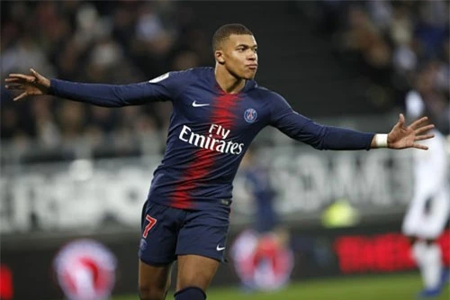 Tiền vệ phải: Kylian Mbappe (Paris Saint-Germain).