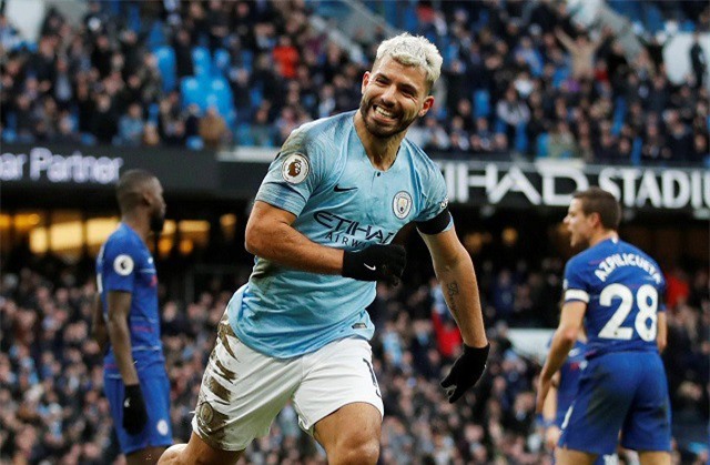 Aguero lập hat-trick, Man City hạ Chelsea 6-0