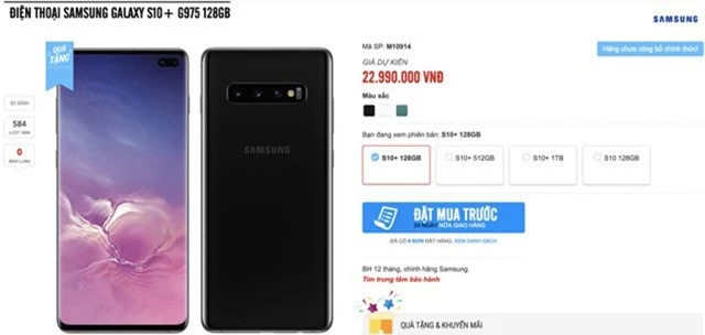 Galaxy S10 chưa ra mắt, các nhà bán lẻ đã nhận đặt hàng, giá rẻ nhất 17 triệu đồng - 2