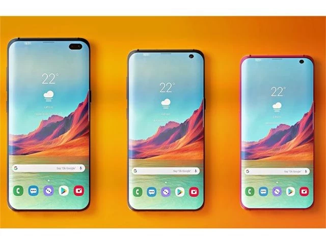 Những hình ảnh được cho là thế hệ Galaxy S10 Series.