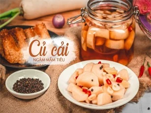 CLIP: Hướng dẫn làm món củ cải ngâm mắm tiêu mới lạ