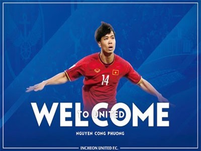 Công Phượng chính thức gia nhập Incheon với số áo 23