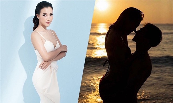 Á hậu Hoàng Oanh công khai tình yêu với trai Tây