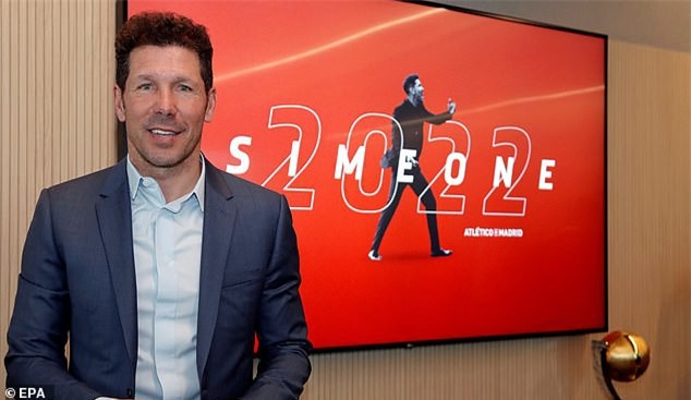 Chốt tương lai của HLV  Diego Simeone ở Atletico Madrid