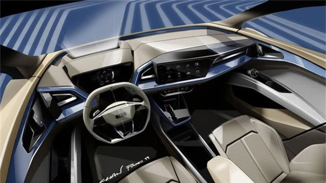 Audi hé lộ hình ảnh SUV chạy điện Q4 e-tron sắp ra mắt - 3