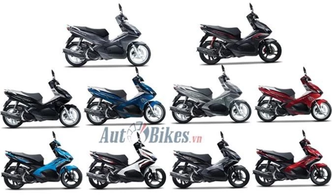 chi tiet 4 phien ban 10 mau cua honda air blade 2019