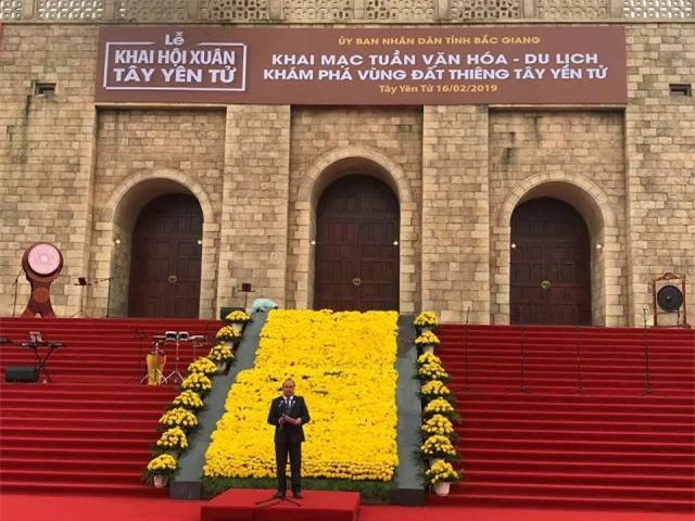 Chủ tịch UBND tỉnh Bắc Giang Nguyễn Văn Linh phát biểu tại lễ khai mạc