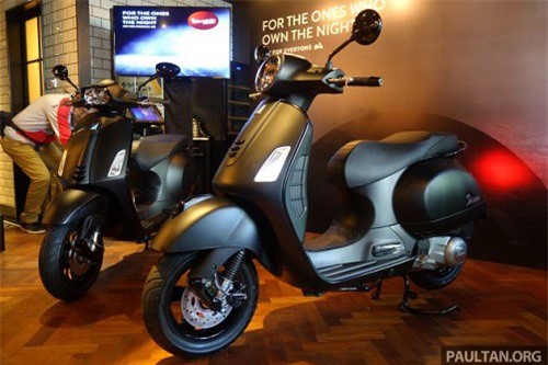 Bản 2019 Vespa Notte Edition tuyệt đẹp trình làng, ấn tượng khác biệt
