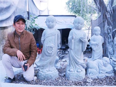 Chàng trai xứ Quảng giữ hồn nghề điêu khắc đá ở cố đô Hoa Lư