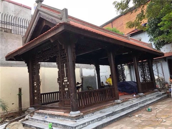 Biệt phủ gỗ 3D chục tỷ đồng: Nhà hoài cổ nét lạ của đại gia Việt