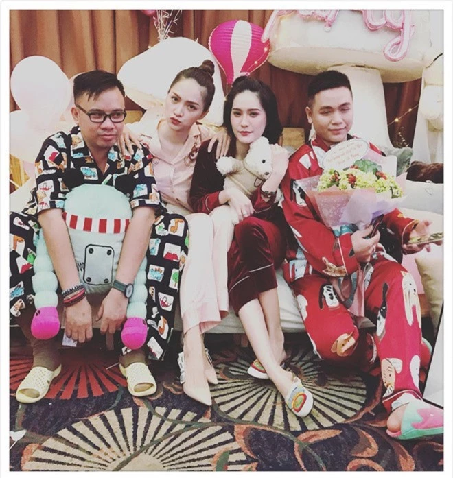 Hương Giang diện Pyjama, quậy hết cỡ trong tiệc sinh nhật bạn thân - Ảnh 3.