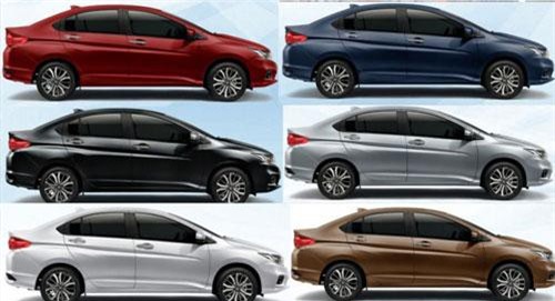 Chi tiết 2 phiên bản, 6 màu của Honda City 2019