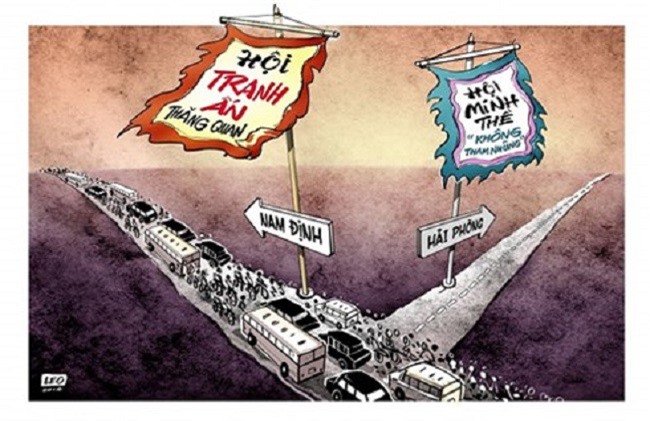 Lễ hội Minh thề không tham nhũng, chỉ thấy dân thề