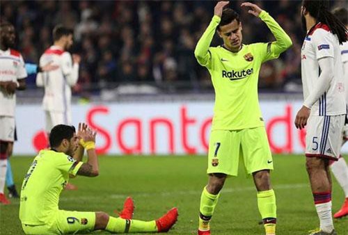 Phung phí cơ hội, Barcelona bị Lyon cầm hòa tại nước Pháp