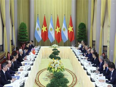 Tổng Bí thư, Chủ tịch nước Nguyễn Phú Trọng hội đàm với Tổng thống Argentina