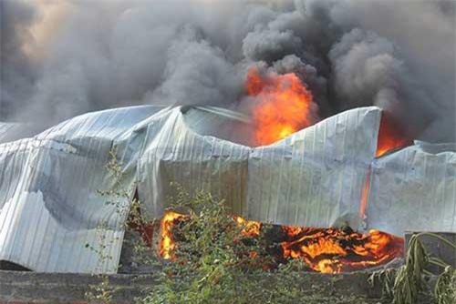 Đồng Nai: Cháy lớn tại xưởng sản xuất lốp ôtô