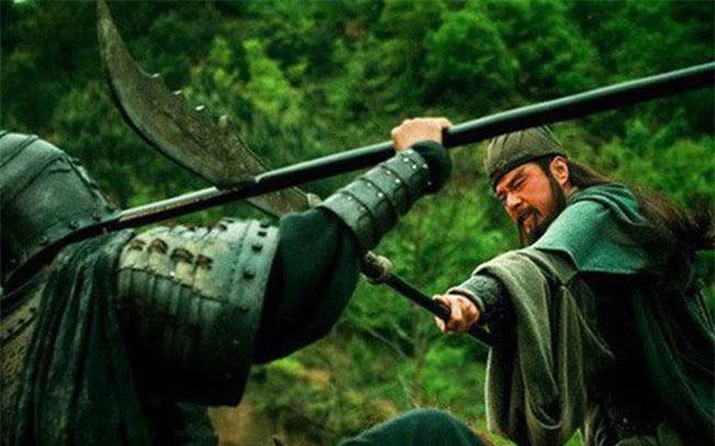 Cảnh Quan Vũ đấu Hạ Hầu Đôn trên phim. Cảnh Quan Vũ đấu Hạ Hầu Đôn trên phim.