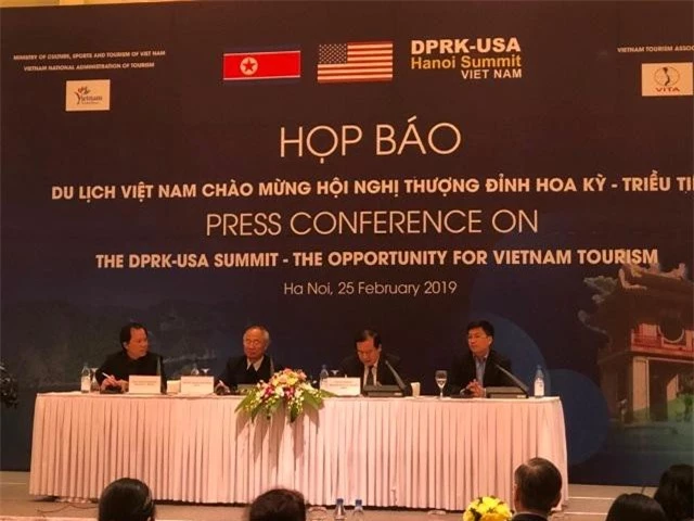 họp báo quốc tế thông tin về cơ hội của du lịch Việt Nam nhân dịp Hội nghị thượng đỉnh Hoa Kỳ - Triều Tiên lần thứ 2 