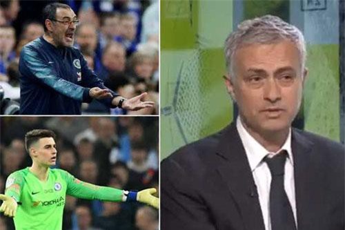 Jose Mourinho phát biểu sốc về hành vi thủ môn Kepa bật lại HLV Sarri