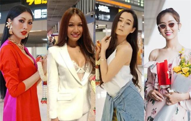 Cùng đổ bộ sân bay Thái, bất ngờ với nhan sắc đời thực của dàn thí sinh Hoa hậu Chuyển giới Quốc tế 2019