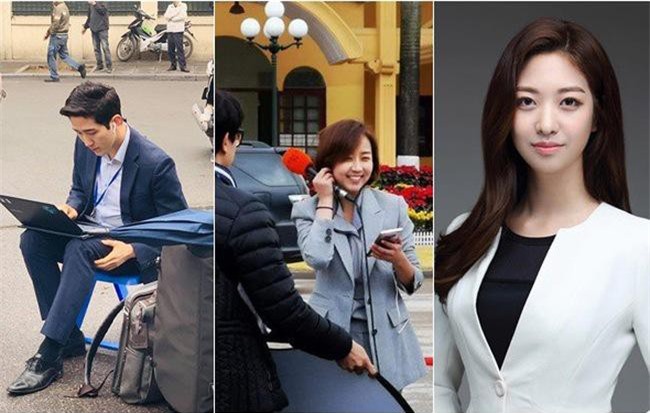 Loạt phóng viên trai xinh, gái đẹp "cực phẩm" của Hàn Quốc tác nghiệp trong sự kiện thượng đỉnh Mỹ - Triều ở Việt Nam khiến dân mạng xao xuyến