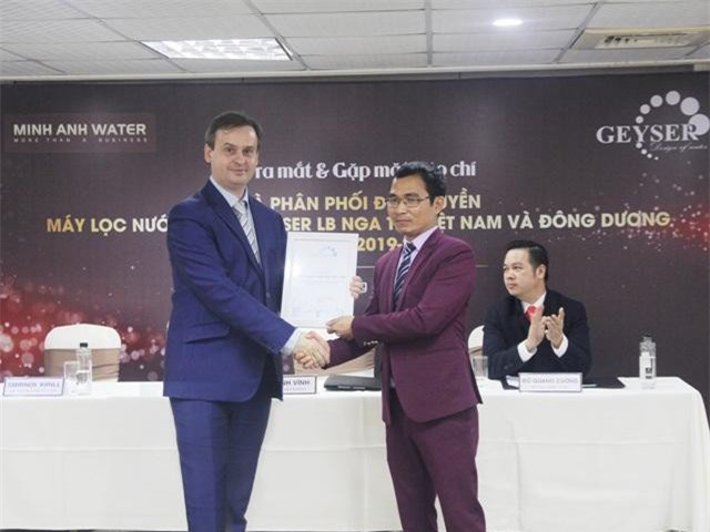 Minh Anh Water tiếp tục là nhà phân phối độc quyền máy lọc nước Nano Geyser tại Việt Nam