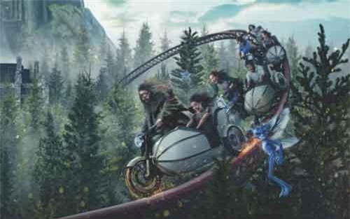 Ấn tượng với tạo hình tàu lượn siêu tốc 'Harry Potter'