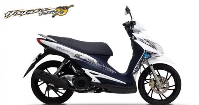 Suzuki Hayate 125 SS 2019 màu trắng xanh