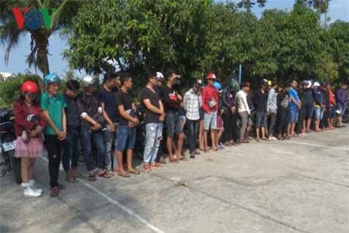 Hậu Giang: Tạm giữ 79 đối tượng đua xe, cổ vũ đua xe trái phép.