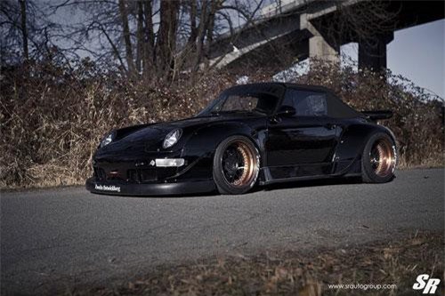 Ngắm mui trần Porsche 911 Cabriolet độ widebody RWB cực độc