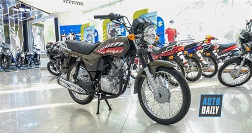 Cận cảnh Suzuki GD110 phiên bản "hàm cá mập", giá hơn 29 triệu đồng