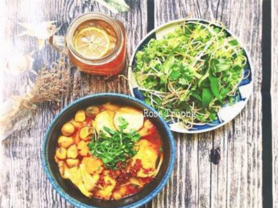 Cách làm bún bò chay ngon không thua bún bò mặn