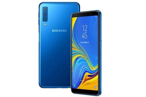 Samsung Galaxy A7 2018. Phiên bản ROM 64 GB giảm từ 9,99 triệu đồng xuống 6,19 triệu đồng. Phiên bản ROM 128 GB từ 7,99 triệu đồng xuống 6,99 triệu đồng.