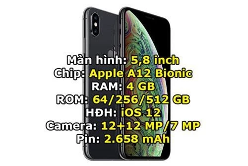 iPhone Xs phiên bản 64 GB giảm từ 29,99 triệu đồng xuống 26,99 triệu đồng. Phiên bản 256 GB từ 34,99 triệu đồng xuống còn 30,99 triệu đồng.