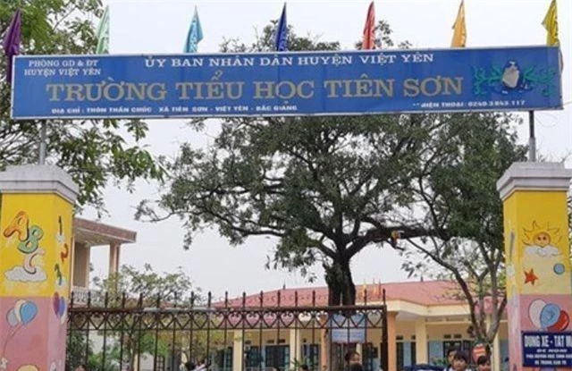 Trường tiểu học Tiên Sơn, nơi xảy ra vụ việc (Ảnh: Dân trí)